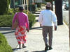 Bhutanese couple on street