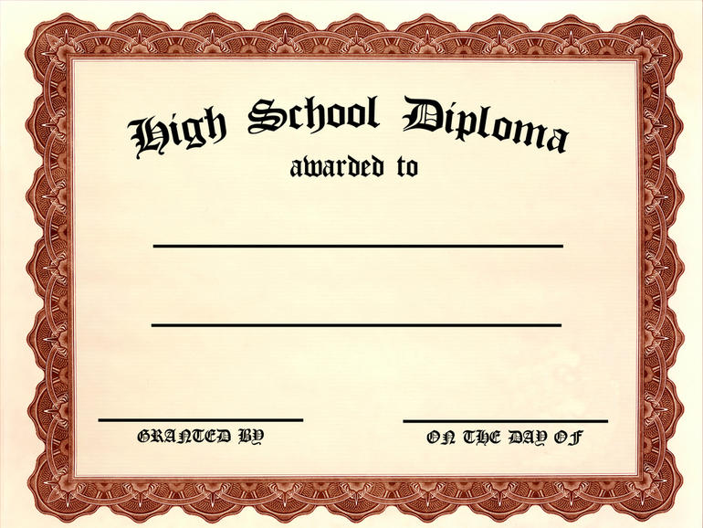 High school sample diploma 2