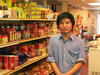 Young man talking about the store his family owns