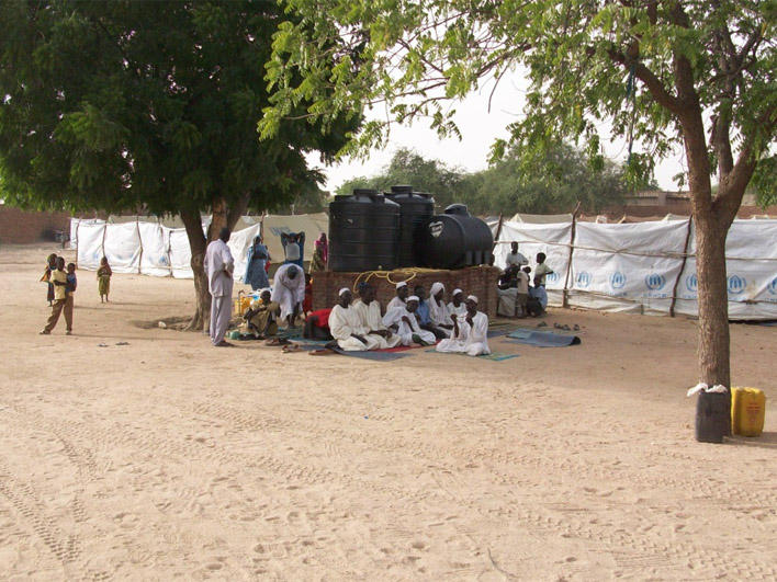 Darfuri men gathering