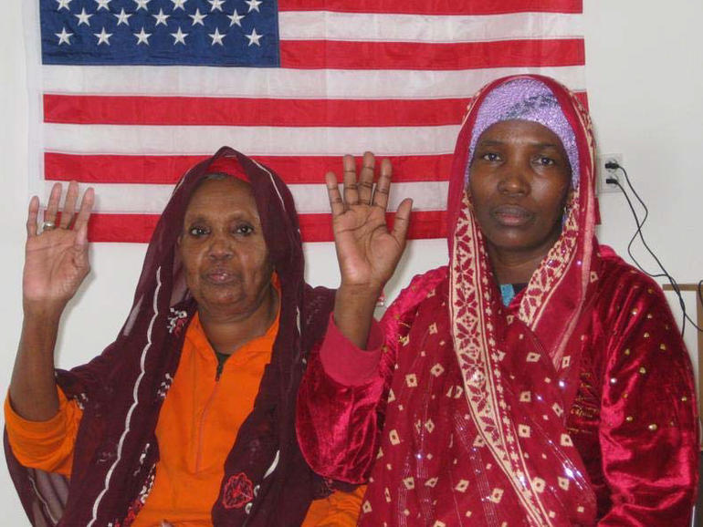 Somali refugees at the Emergency Transit Center in Slovakia