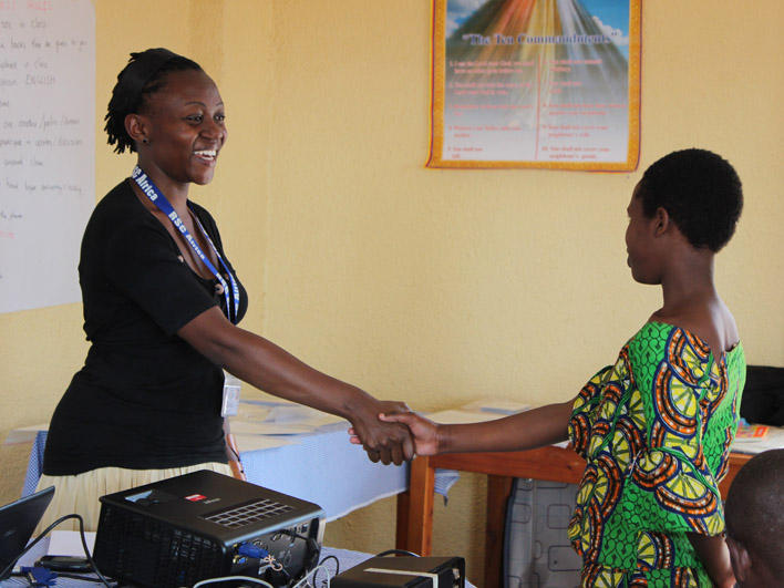 Trainer and Unaccompanied Refugee Minor CO participant