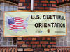 US CO banner at class location in Rwanda