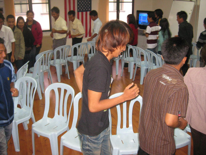 Musical chairs employment activity