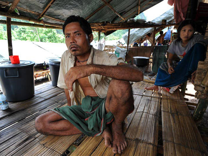 Refugees at home in Mae La Camp