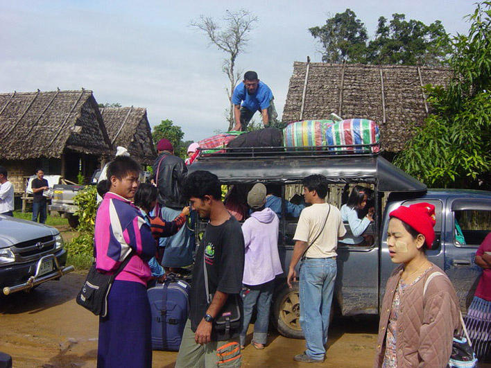 Refugees in Nupo Camp preparing for resettlement journey