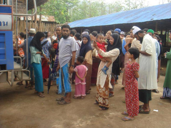 Refugees leaving for trip to get medicals