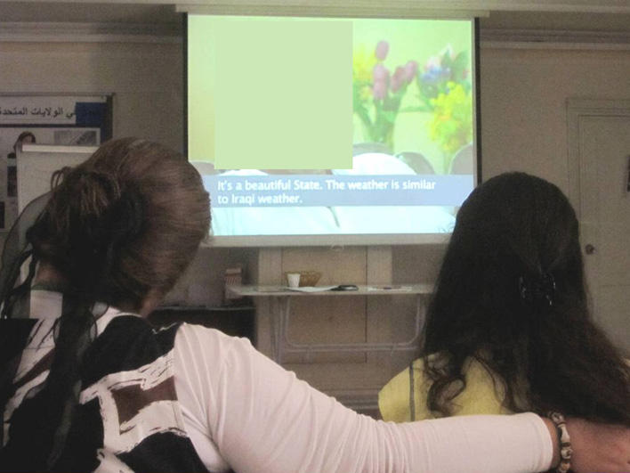 Watching a video during CO class