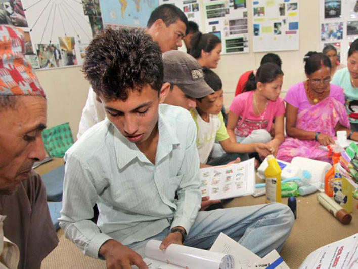 Group work in cultural orientation class